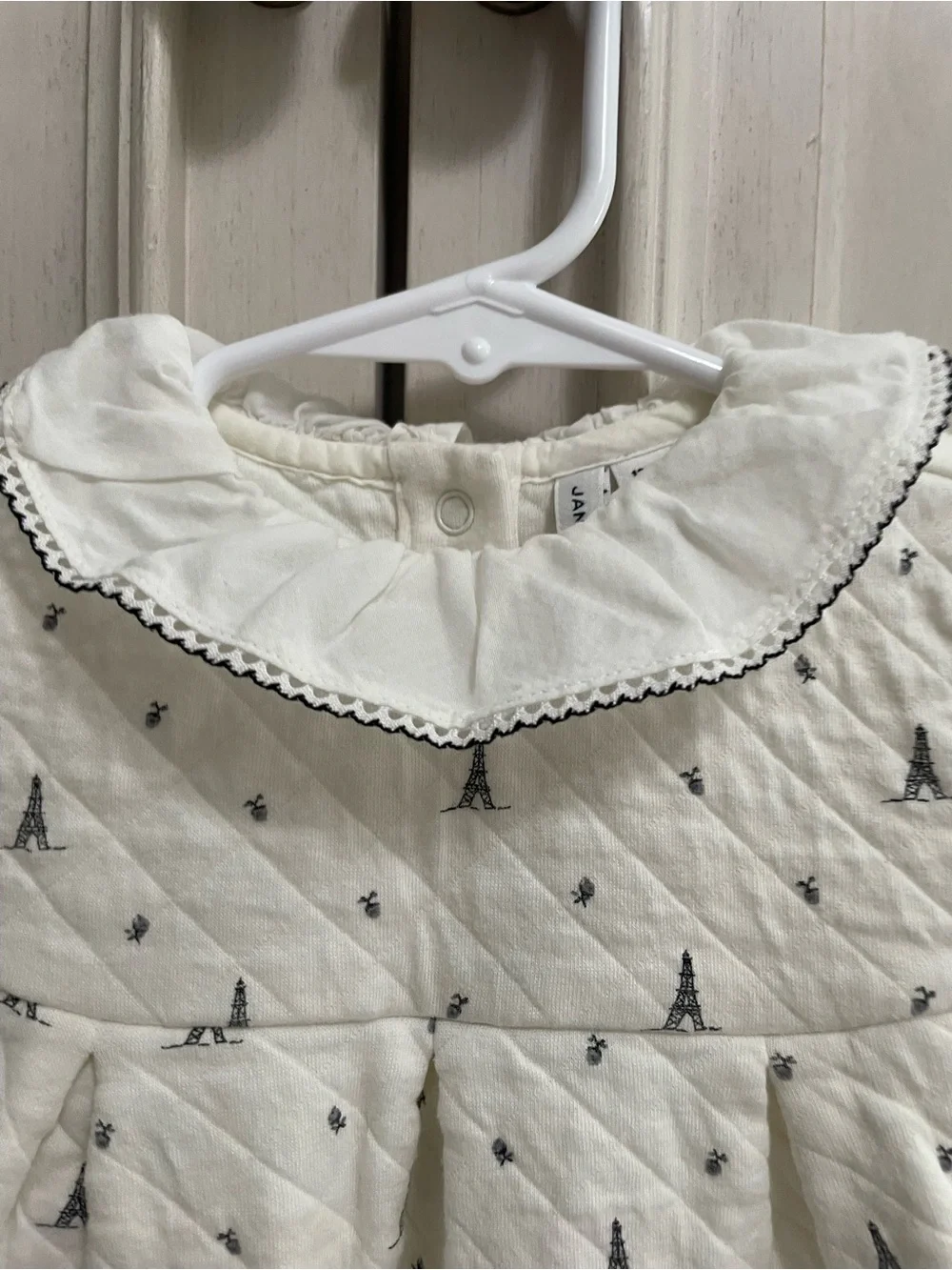 Janie and Jack Eiffel Tower/ Paris Romper, VGUC, Size 12-18 months